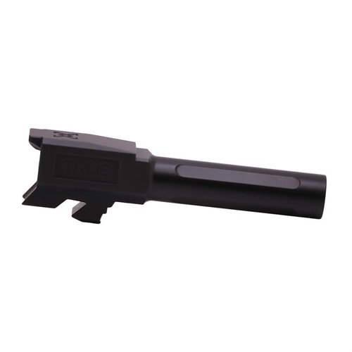 TRUE BARREL for Glock 43/43X offers easy drop-in installation, advanced broach cut design for accuracy, and improved fit with 416R stainless steel construction.