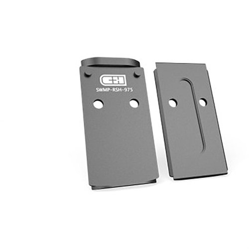 Enhance your S&W M2.0 with the durable C&H V4 MIL/LEO Optics Mounting Plate for secure attachment of Trijicon RMR and Holosun 407C optics.