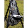 Armageddon Gear's Tripod Caddy offers a convenient way to carry shooting essentials, featuring storage for Kestrel, pens, and a fold-down workspace for match data.
