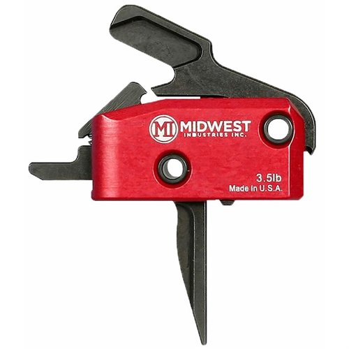 AR-15 Enhanced Flat Trigger offers a 3.5-lb pull weight, ultra-smooth break, quick reset, and easy drop-in installation for improved accuracy and speed.