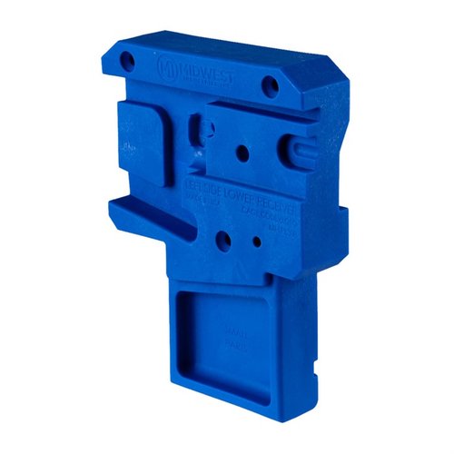 AR Lower Receiver Blocks feature high-strength polymer, allowing for easy assembly, maintenance, and secure holding of firearms with multiple installation options.