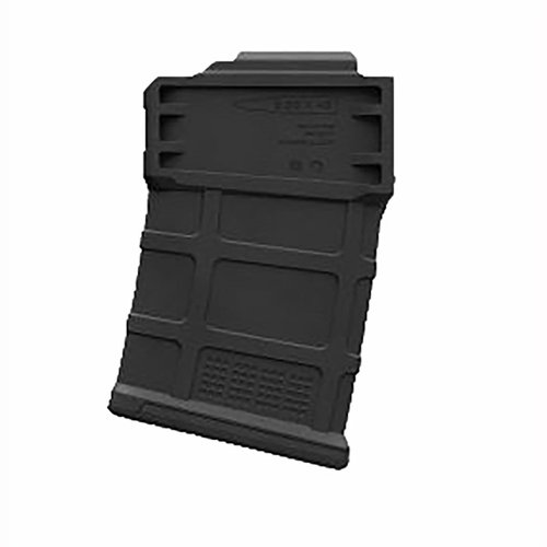 PMAG 10 5.56 AC offers reliable feeding, durable polymer construction, self-lubricating follower, and optimized bolt engagement for AICS chassis.