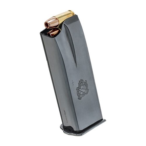 Získejte vylepšenou kapacitu s 15-ranným SA-35 9MM LUGER magazínem, který je vyroben z oceli s modrou povrchovou úpravou a nabízí spolehlivost a výkon.