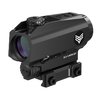 BLADE 1X25MM Prism Sight offers Auto-On Shake N’ Wake, Bullet Rise Compensating reticle, red/green illumination, and is ideal for shooters with astigmatism.