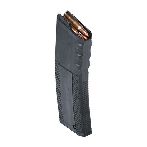 Troy BattleMag® offers superior reliability and grip, engineered for M4/AR15 rifles, with reinforced feed lips and a sleek design for easy handling.