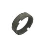AR-15 BILLET CASTLE NUT offers robust 4140 PH steel construction, improved staking notches for enhanced security, and a durable black nitrided finish, proudly made in the USA.