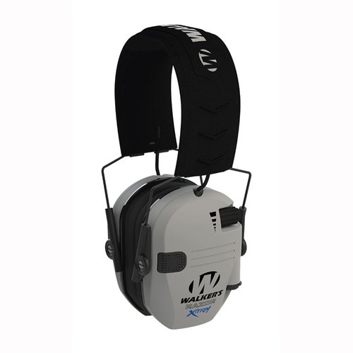 Walker's X-TRM Digital Earmuffs offer advanced sound enhancement, NRR 23 dB protection, ergonomic design, and comfort gel earpads for long-range sessions.