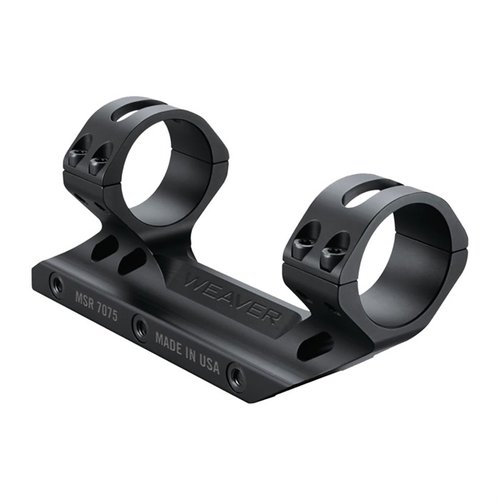 Weaver Premium MSR Optics Mount offers lightweight 7075-T6 aluminum, ideal height with forward cantilever, and 3600 lbs clamping force for unmatched durability.