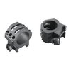 Weaver's Six-Hole Picatinny Rings offer max security with six screws, a durable Type-III anodized finish, and improved crossbolt design for tactical precision rifles.