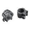 Weaver's Six-Hole Picatinny Rings offer max security with six screws, improved crossbolt design, Type III anodized finish, and no-strip Torx screws for tactical precision.