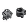 Weaver's Six-Hole Picatinny Rings offer max security with six screws, improved Picatinny crossbolt, Type III anodized finish, and no-strip Torx screws for tactical precision.