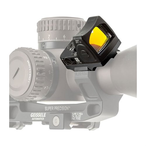 Upgrade your magnified scope with the Reptilia ROF-45, featuring a 90° Trijicon RMR mount for fast targeting, designed for optimal sight alignment and clearance.