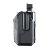 Blackhawk Omnivore holster fits over 150 rail-equipped semi-autos, features Level 2 retention, adjustable thumb release, and minimizes holster wear.