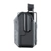 Blackhawk Omnivore holster fits 150+ semi-auto pistols with rail, offers Level 2 retention, adjustable thumb release, and minimizes wear on your firearm.