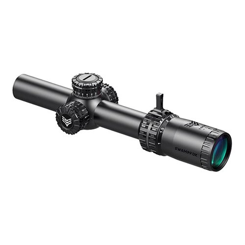 Swampfox Arrowhead 1-6x24mm LPVO offers locking turrets, bright optics, wide field of view, and illuminated reticles, perfect for law enforcement and self-defense.