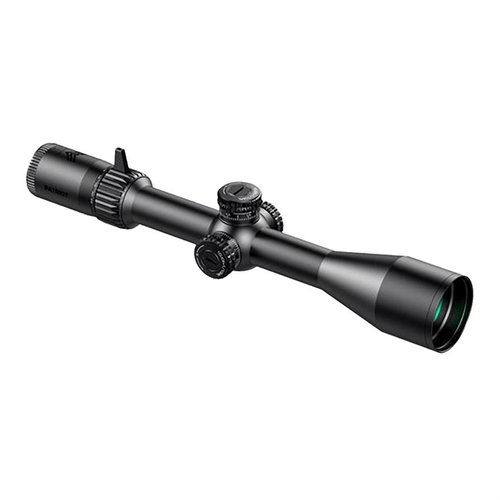 Patriot 4-16x44mm FFP scope offers clarity, durable design, adjustable parallax, zero-reset turrets, and versatile reticles for accurate long-range shooting.