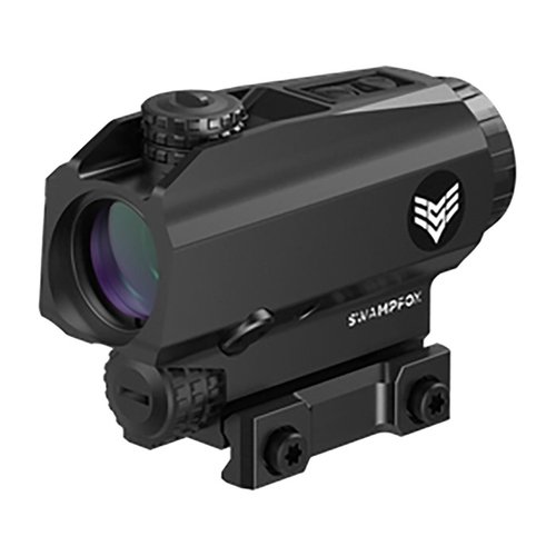 Blade 1x25mm Prism Sight offers quick target acquisition with Auto-On Shake N’ Wake, Bullet Rise Compensating reticle, and options for red or green illumination.