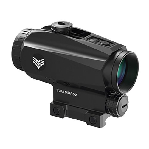 Trihawk 3x prism sight offers a 10° field of view, excellent eye relief, fast Trident reticle acquisition, and durable design for versatile shooting.