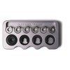 ZERO Modular Shellholder System ensures consistent sizing with precise shoulder bump adjustments using 6 stainless steel inserts for optimal performance.