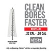 BORE-MAX Speed Jag Patches ensure optimal bore cleaning with superior absorbency, preventing bunching and effectively trapping fouling without fraying.