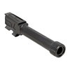Faxon Match barrels for Glock® 43/43X offer superior accuracy, durability with black nitride finish, and easy drop-in installation for enhanced performance.