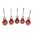 U.J. RAMELSON #107M SUB MINI PALM WOODCARVING 5 PIECE SET