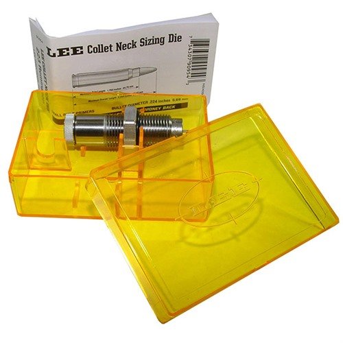 Lee Collet Neck Sizer Dies ensure maximum accuracy with minimal run-out, no lube needed, and extend case life up to ten times, saving you money.