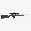 Enhance your Savage 110 rifle with the Magpul Hunter 110 stock, featuring adjustable length of pull, AICS-spec compatibility, and robust construction for stability.