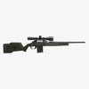 The Magpul Hunter 110 Stock offers adjustable LOP and comb height, M-LOK slots, and compatibility with AICS-spec magazines for enhanced performance.