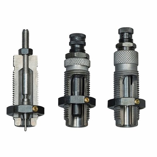 RCBS 44 Magnum/Special 3-Die Set ensures precise loading of straight-wall cartridges with a Sizer Die, Expander Die for bullet feeding, and Seater Die for perfect roll crimping.
