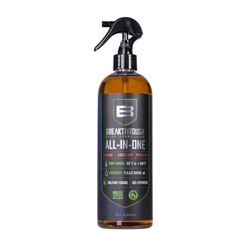 Battle Born All-In-One combines cleaner, lubricant, and rust preventative in one easy-to-use spray, making post-range gun maintenance quick and effective.