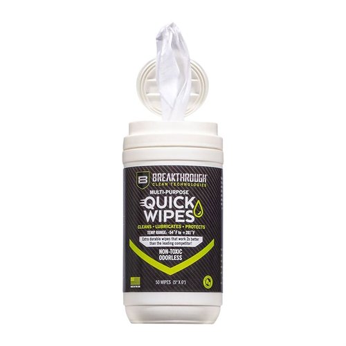SYNTEHTIC CLP QUICK WIPES offer a quick, odorless clean for firearms, breaking down carbon fouling while protecting surfaces, even in extreme temperatures.