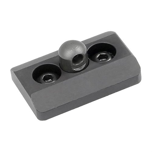 Midwest Industries M-LOK Bipod Adaptor offers a durable 6061 hardcoat body, steel stud, and low profile design for optimal bipod support, all backed by a lifetime warranty.