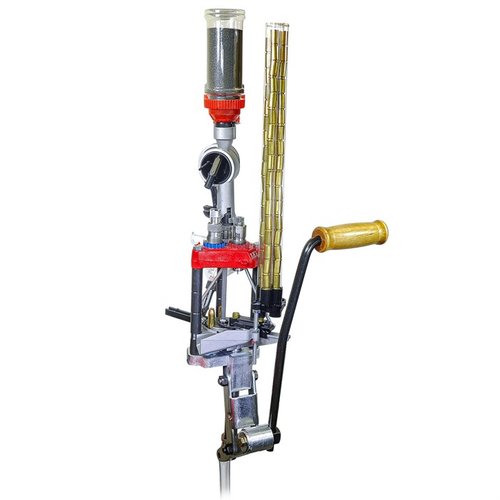 Pro 1000 Press offers a complete 3-hole reloading kit with features like a case feeder and Pro Auto-Disk powder measure for efficient reloading of 45 ACP.