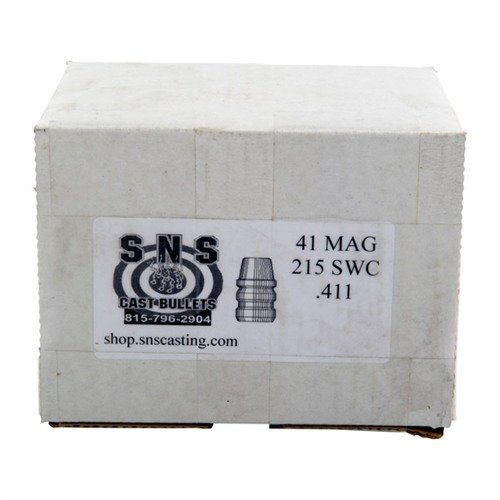 .41 CALIBER CAST PISTOL BULLETS od SNS CAST BULLETS nabízejí konzistentní přesnost díky 92% olovu a polymerovému povlaku, ideální pro střelbu za skvělou cenu.