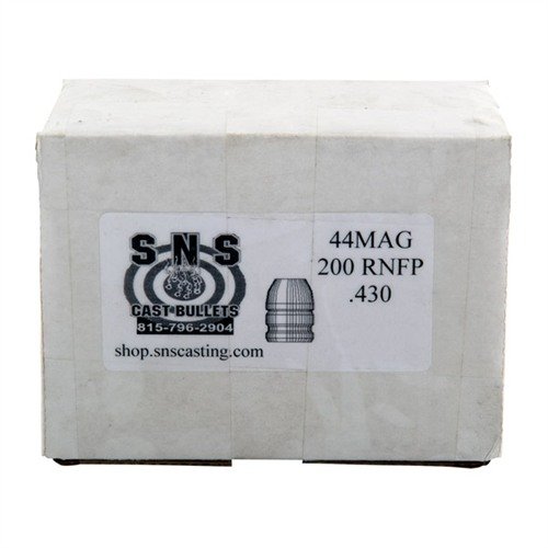 .44 CALIBER CAST PISTOL BULLETS by SNS offer exceptional accuracy and consistency with a high-quality alloy, perfect for competitive shooting at economical prices.