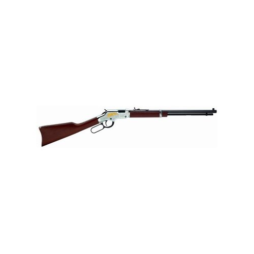 Discover the Henry Golden Eagle 22LR Rifle, featuring a 20" octagonal barrel, buckhorn sights, and a 15+1 capacity, a true piece of American history.