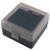 MTM CASE-GARD Flip Top Rifle Ammo Boxes are durable, spill-proof, and come with a 25-year hinge guarantee, perfect for varmint and competitive shooting.