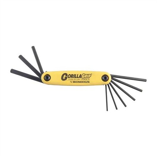 Bondhus GORILLA GRIP® Fold-Up Wrench Sets offer durable, compact wrenches with ergonomic handles, perfect for gunsmiths needing reliable tools on the go.