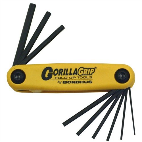 Bondhus GORILLA GRIP® Fold-Up Wrench Sets offer durable, compact tools with ergonomic handles, perfect for gunsmiths needing reliable maintenance solutions.