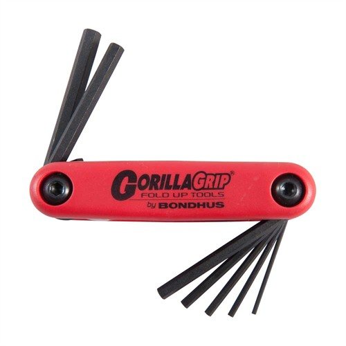 Bondhus GORILLA GRIP® Fold-Up Wrench Sets offer durable, compact, and ergonomic tools for gunsmithing, ensuring easy storage and reliable performance.