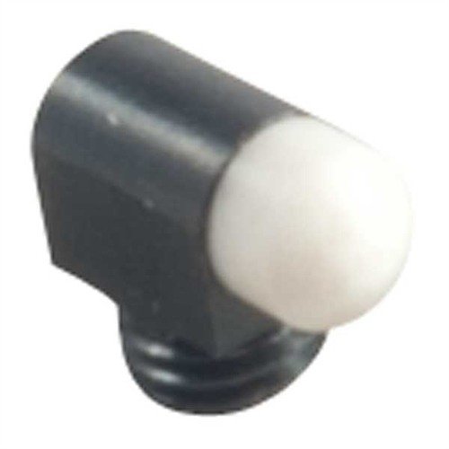SIGHT BEADS by BRADLEY GUNSIGHT offer enhanced strength and positive indexing with a steel base, available in red or white plastic and brass options.