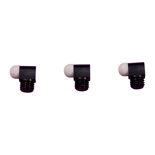 SIGHT BEADS from BRADLEY GUNSIGHT offer superior strength and positive indexing with a steel base, available in durable red or white plastic and brass options.