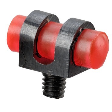 Carlsons High Visibility Front Sight Shotgun Beads offer easy visibility with white for dark days and fluorescent red for bright conditions, fitting 3-56 or 6-48 threads.