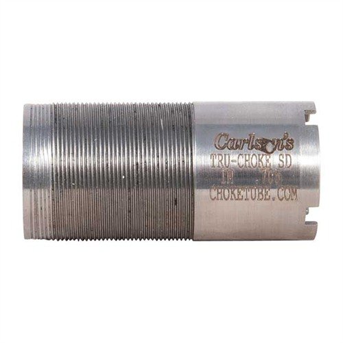 Upgrade your shotgun with Carlson's Tru-Choke Thinwall Choke Tubes, crafted from non-rusting stainless steel for durability and compatible with various brands.