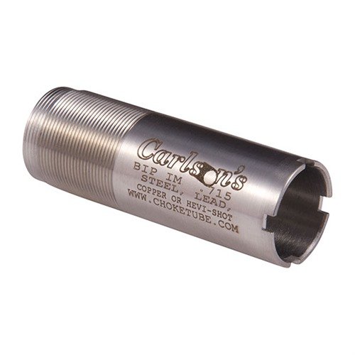 Carlsons 12GA Invector Plus Choke Tubes offer non-rusting stainless steel construction, compatibility with multiple shotgun brands, and suitability for magnum and steel shot loads.