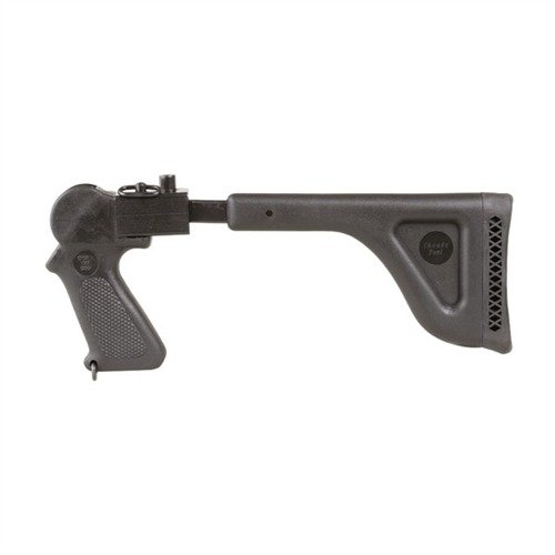 The Choate THOMPSON CENTER CONTENDER folding stock is compact, durable, and features a secure locking hinge, making it ideal for transport and steady shooting.