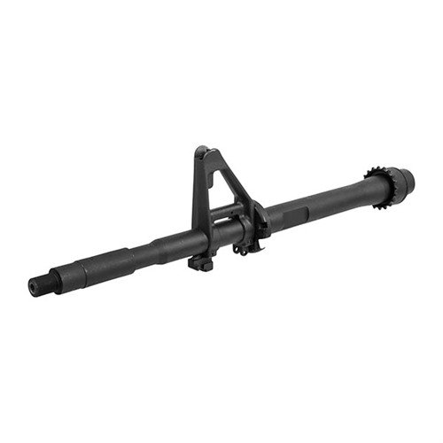 Genuine 14.5" SOCOM barrel from Colt, featuring M4 feed ramps, carbine length gas system, and includes barrel nut & front sight tower for enhanced performance.