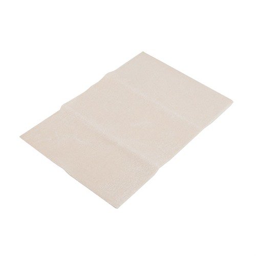 Chemically-treated 6" x 9" cloth removes lead, copper, and carbon fouling quickly, enhancing the luster of nickel and stainless steel surfaces.