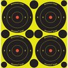 SHOOT-N-C® targets feature self-adhesive backs, instantly highlight hits with bright fluorescent colors, and include various bullseye sizes for precise shooting.
